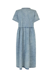 Lollys Laundry Aliya Maxi Dress | Washed Denim