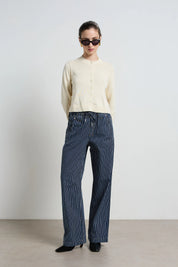 Dricoper Alora Rodeo Loose Pants | Indigo Stripe