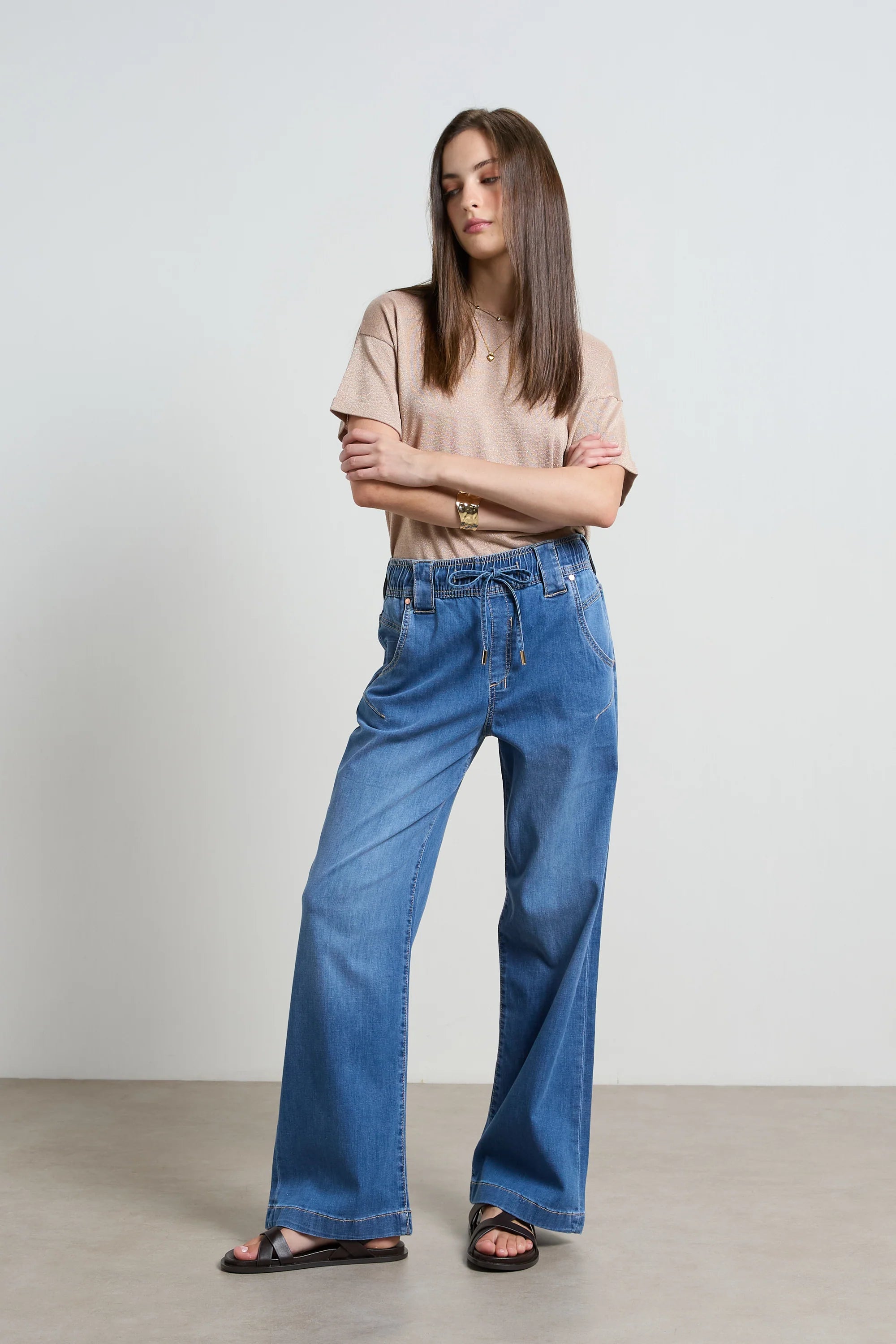 Dricoper Alora Rodeo Loose Pants | Blue