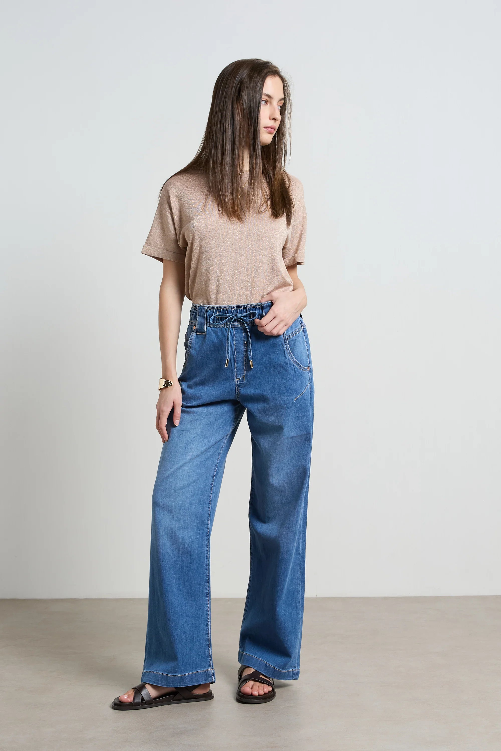 Dricoper Alora Rodeo Loose Pants | Blue