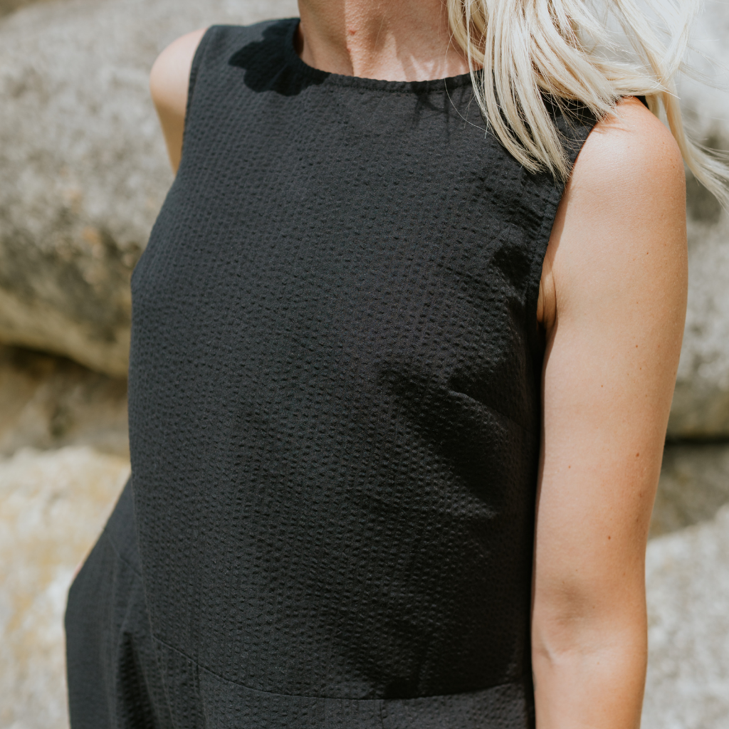 Moke Anna Drop Waist Dress | Black