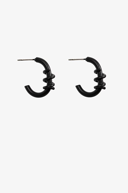 Antler Barb Earring | Black