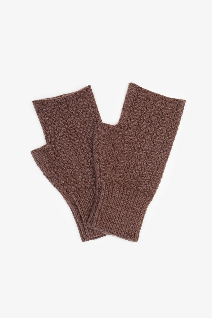 Antler Florence Fingerless Gloves | Chocolate