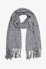 Antler Highland Scarf | Black White