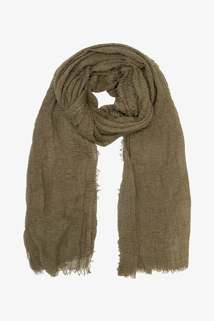 Antler Block Colour Scarf | Olive