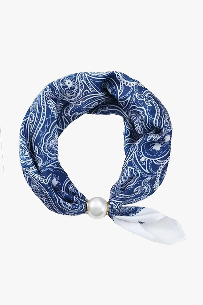 Antler Pearl Fasten Neck Tie | French Blue