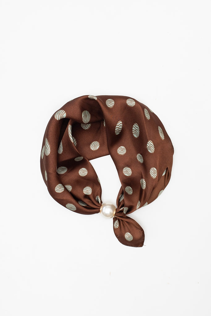 Antler Pearl Fasten Neck Tie | Minted Cocoa