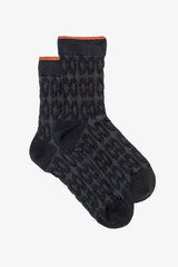Antler Rust Top Black Sock