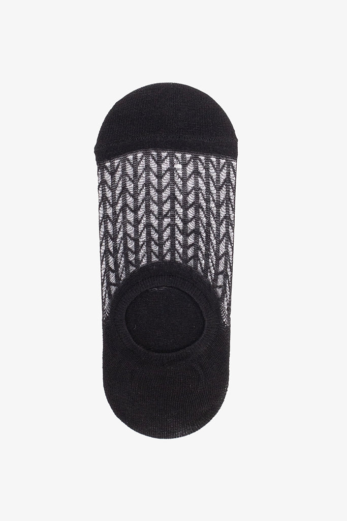 Antler No Show Socks | Black Sheer