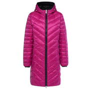 Moke Arnie Reversible Puffer Down Coat | Black Rose Violet