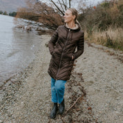 Moke Arnie Reversible Puffer Down Coat | Chocolate Palomino