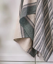 French Country Atelier Stripe Tea Towel | Green Stripe