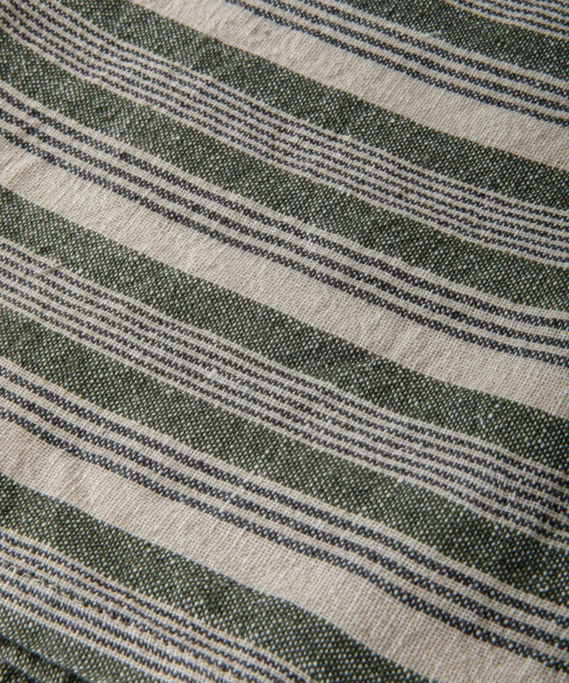 French Country Atelier Stripe Tea Towel | Green Stripe