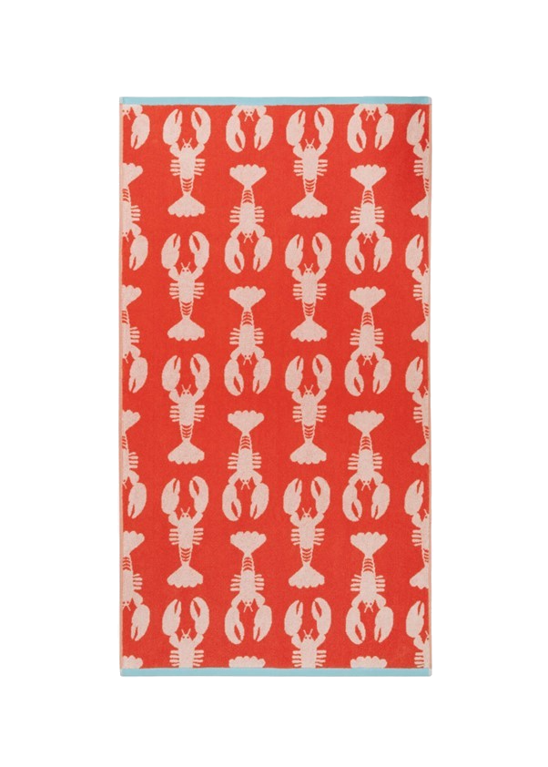 Anorak Organic Cotton Bath Towel | Lobster