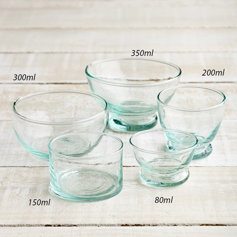 Beldi Clear Blue Glass Bowl | 150ml