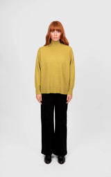 Bridge & Lord Wide Rib Crew Neck | Citrine