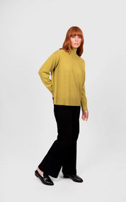 Bridge & Lord Wide Rib Crew Neck | Citrine