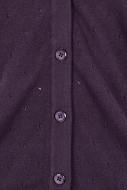 Boom Shankar Lora Cardigan | Aubergine