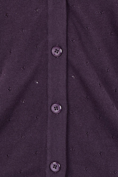 Boom Shankar Lora Cardigan | Aubergine