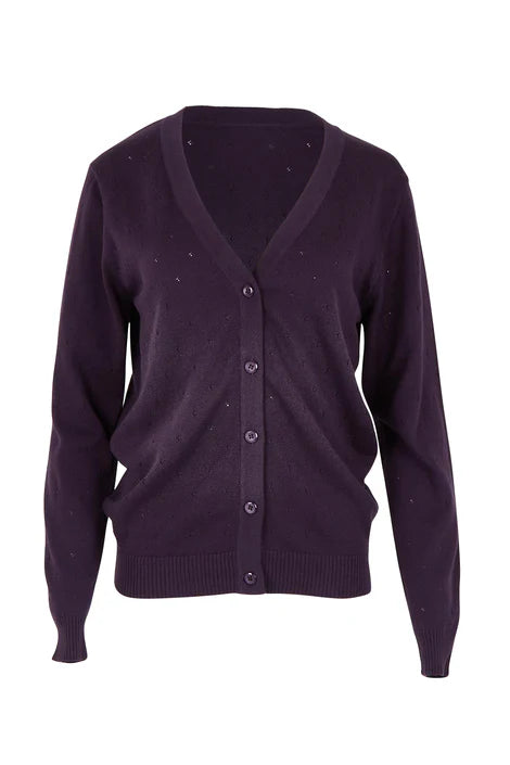 Boom Shankar Lora Cardigan | Aubergine