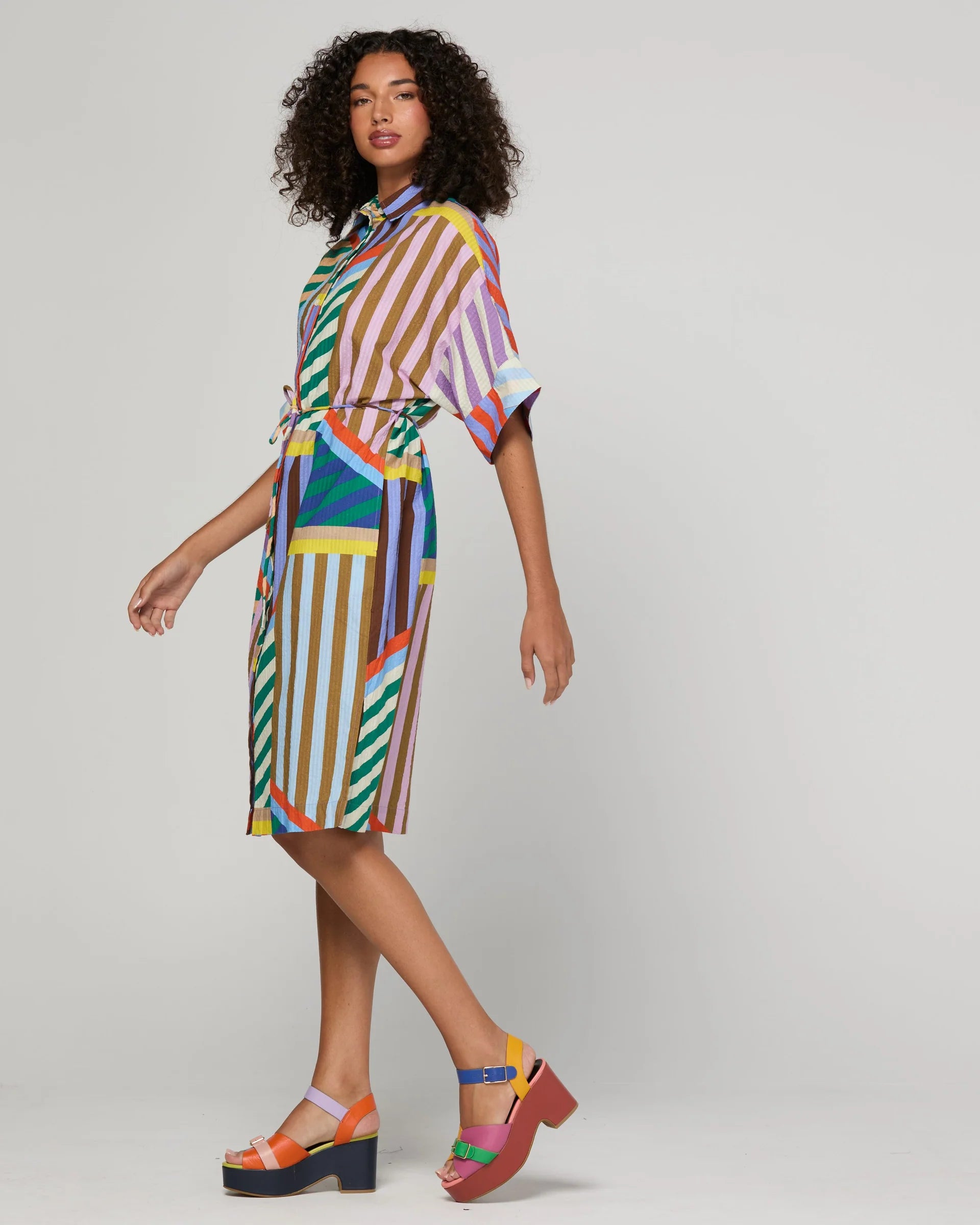 Boom Shankar Maui Dress | Liquorice Stripe