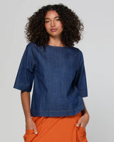 Boom Shankar Fumiko Tee | Dark Denim