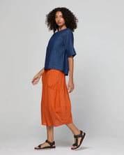 Boom Shankar Fumiko Tee | Dark Denim