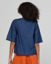 Boom Shankar Fumiko Tee | Dark Denim