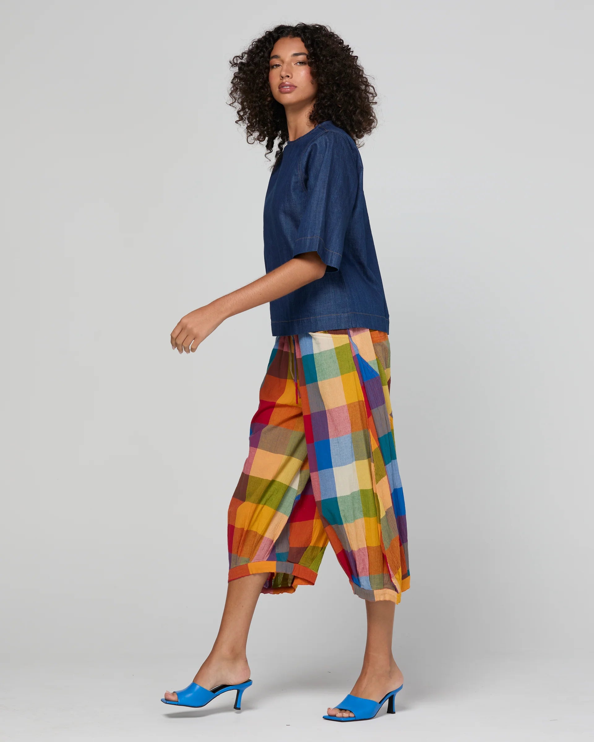 Boom Shankar Fumiko Tee | Dark Denim