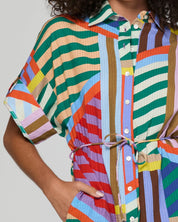 Boom Shankar Maui Dress | Liquorice Stripe