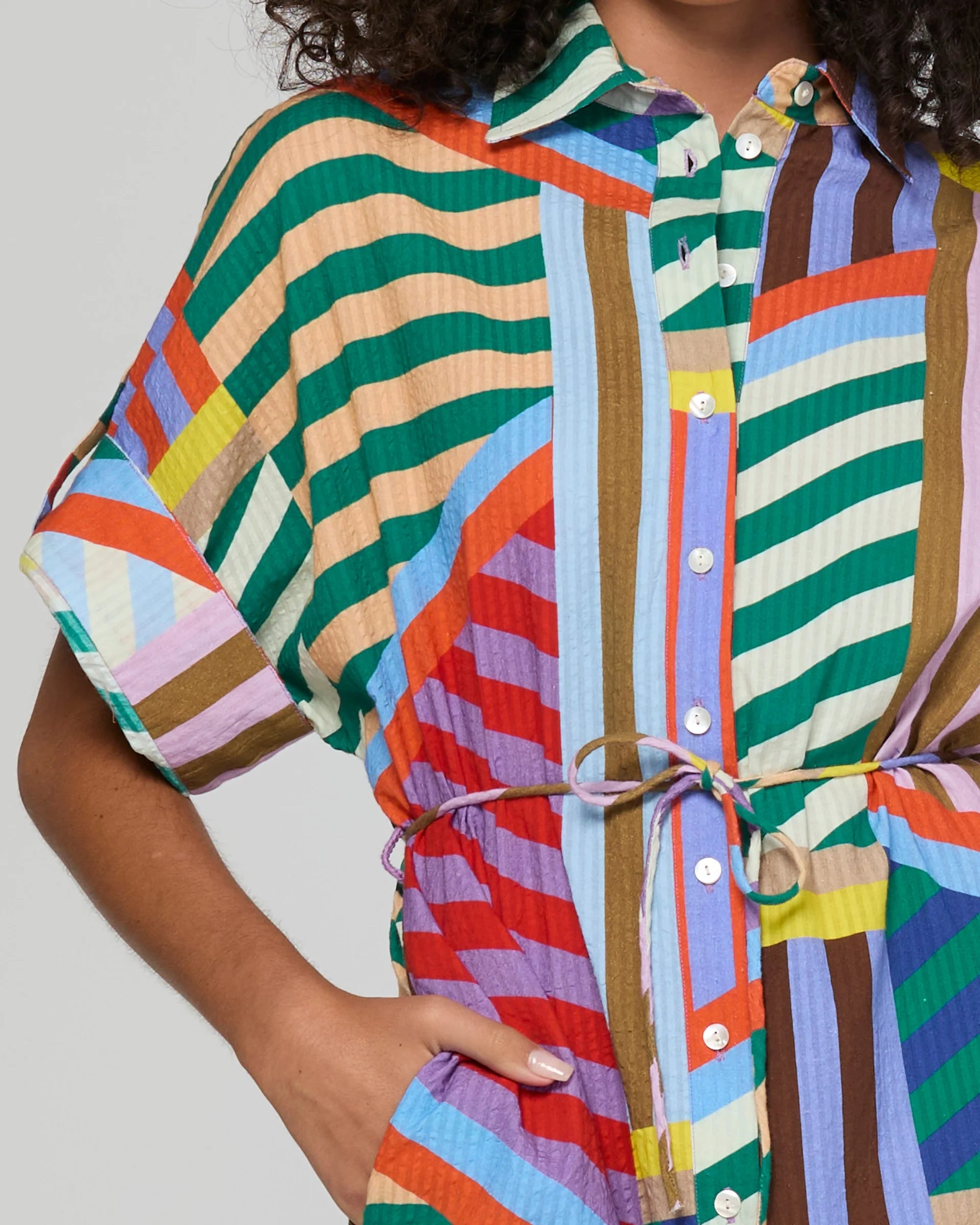 Boom Shankar Maui Dress | Liquorice Stripe