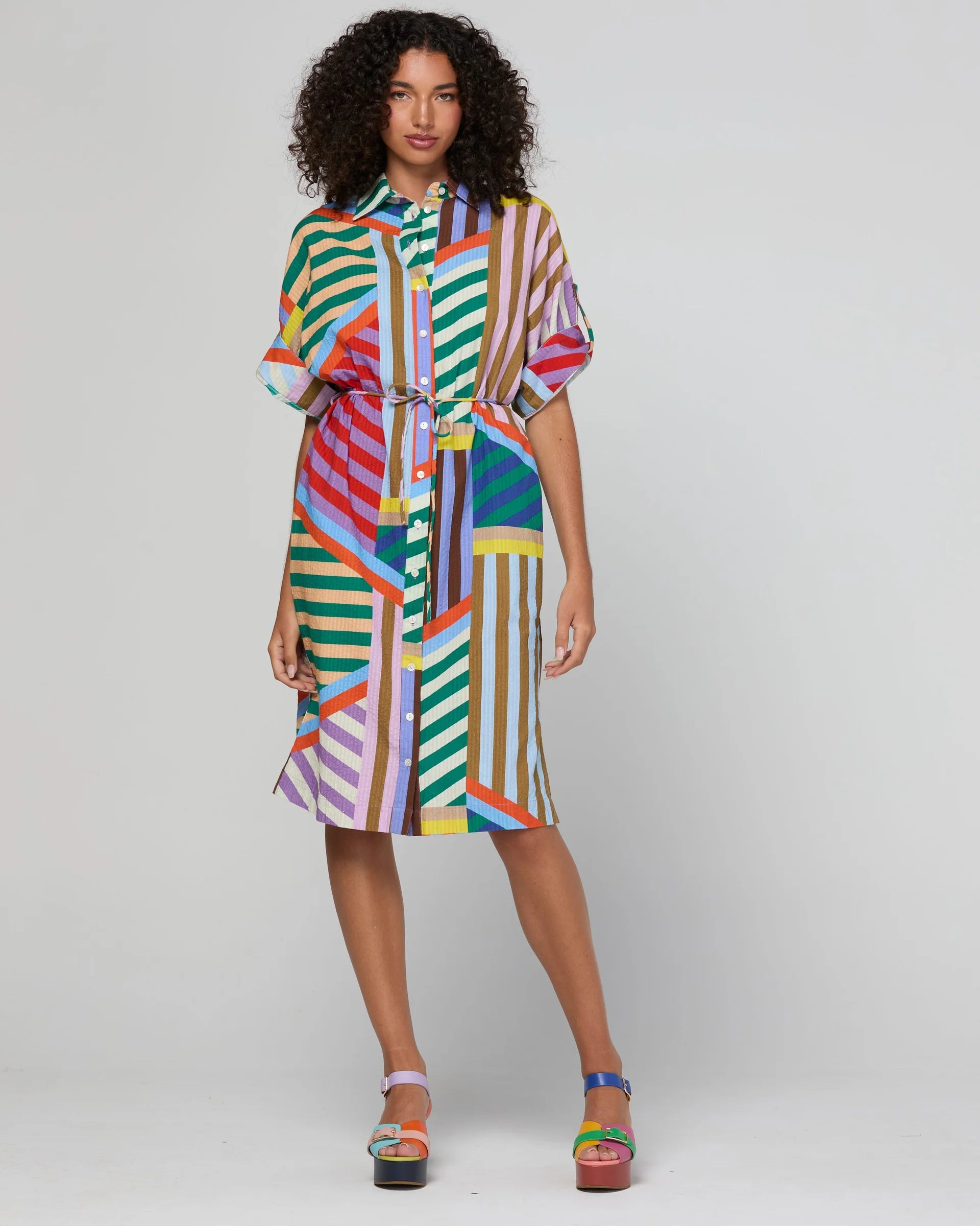 Boom Shankar Maui Dress | Liquorice Stripe