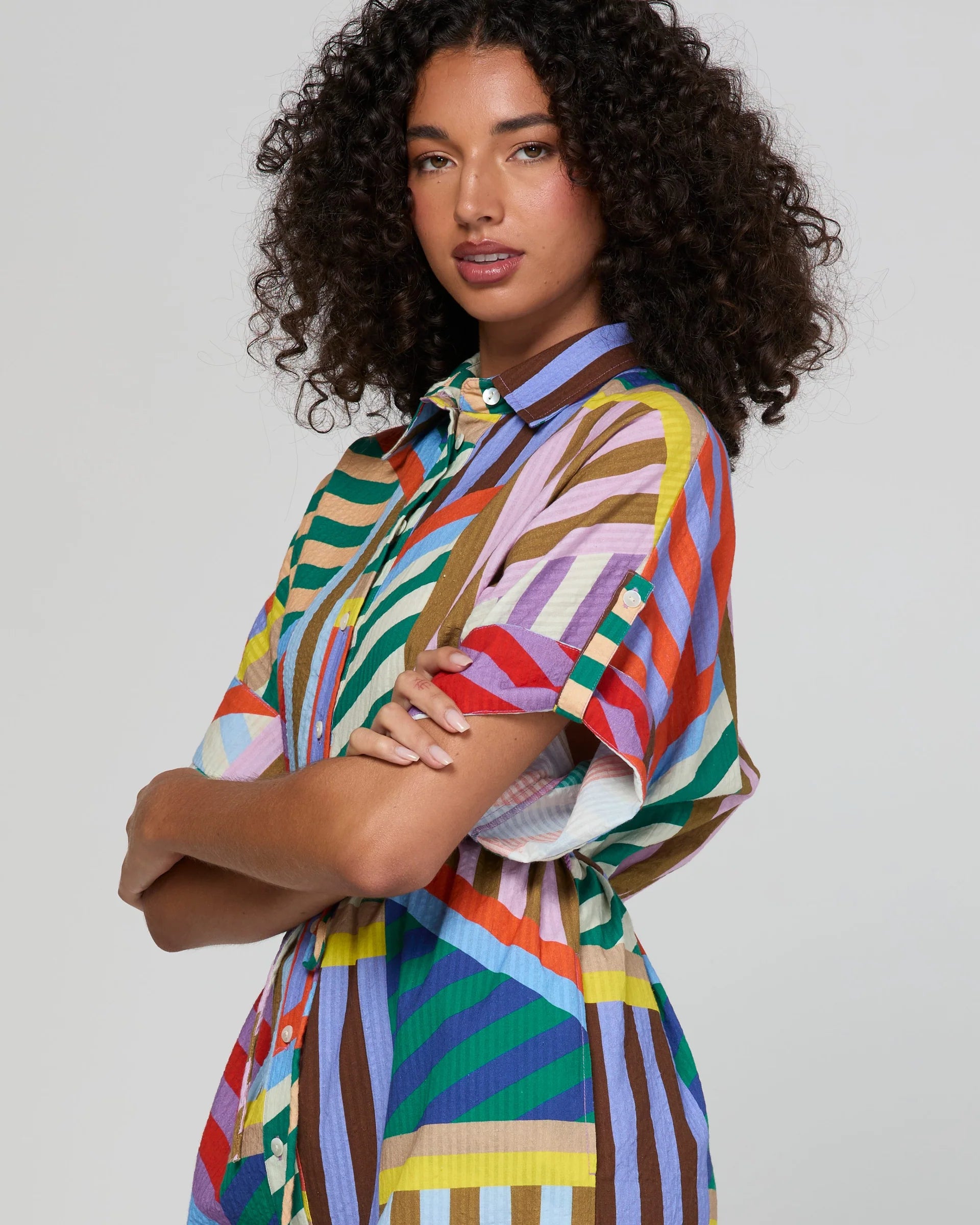 Boom Shankar Maui Dress | Liquorice Stripe