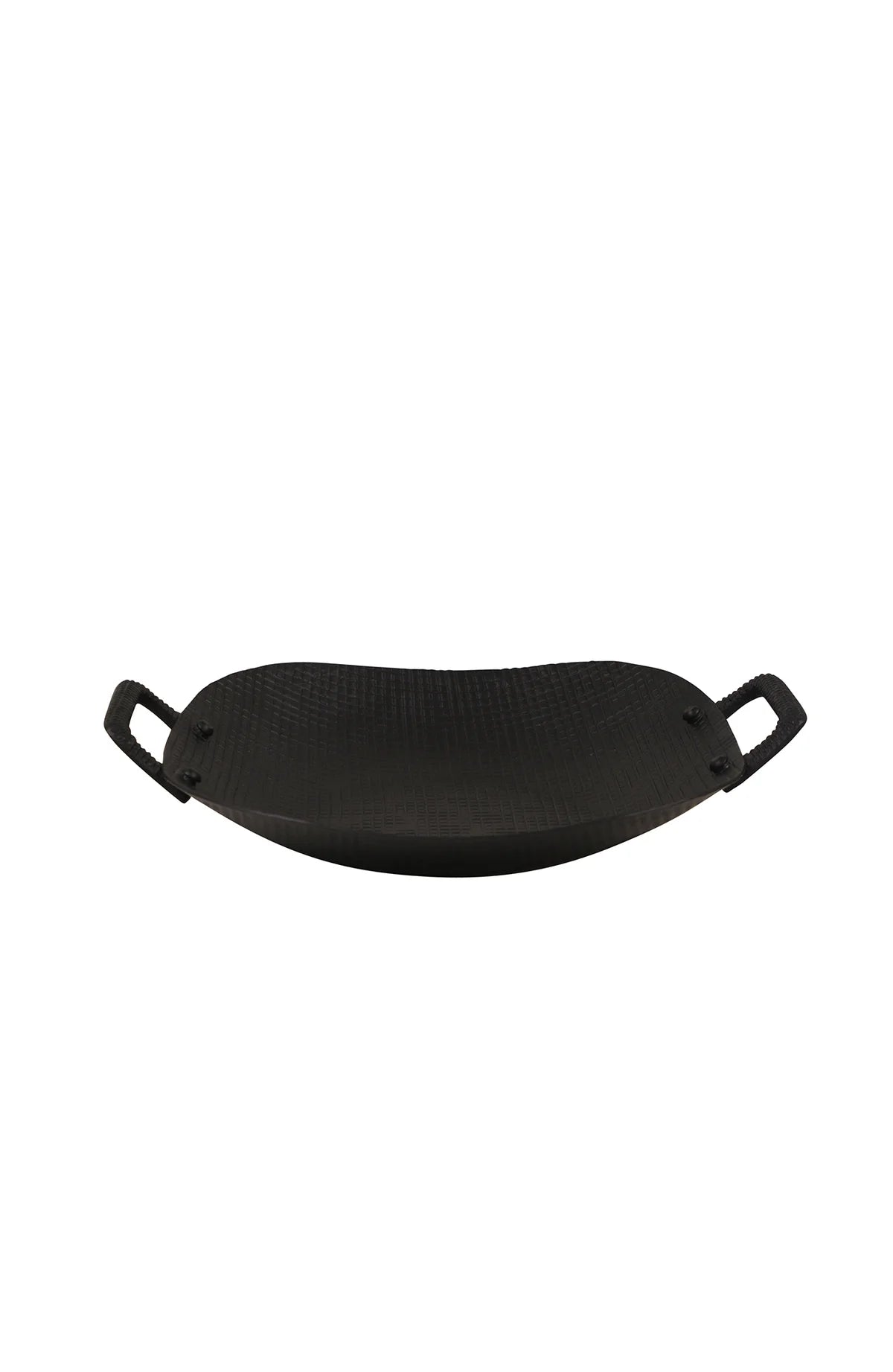 Goa Tray Small Square With Handles | Black