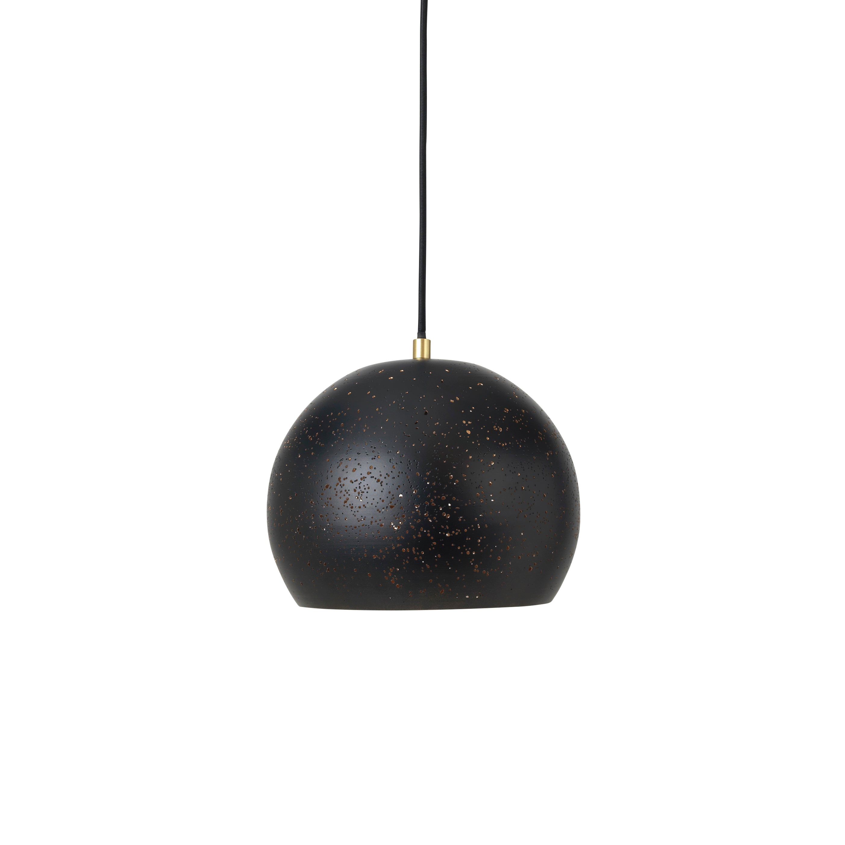 Broste Lighting Round Lavas Ceiling Lamp | Black