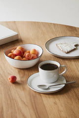 Broste Salt Cup & Saucer | White Large