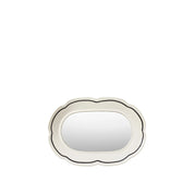 Broste Mirror Hilma Oval | Off White Black