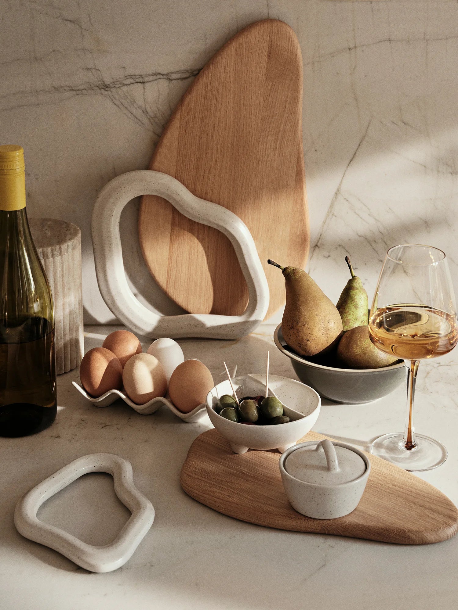 Broste Nordic Olive Bowl | Vanilla