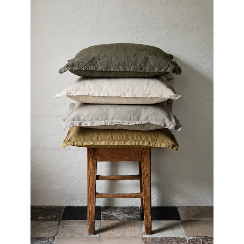 Broste Cushion Linn | Grape Leaf Green