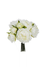 Flower System Peony Bouquet | 8 White Stems