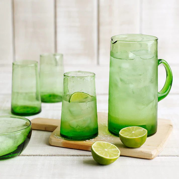 Beldi Green Glass Jug | 1000ml