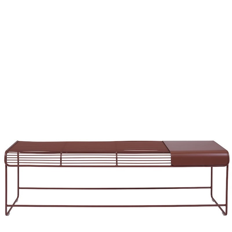 Ico Traders Benmore Bench Seat  | Chocolate Red