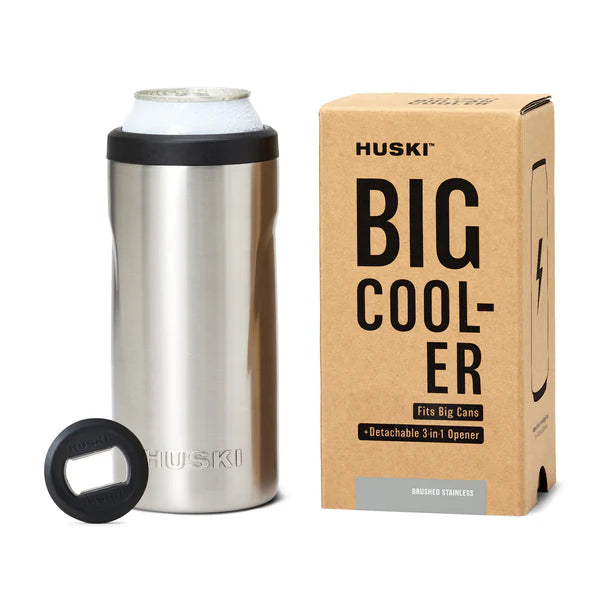 Huski BIG Can Cooler | Brushed Stainless