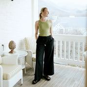 Moke Juno Womens Relaxed Pant | Black