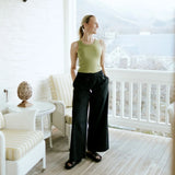 Moke Juno Womens Relaxed Pant | Black