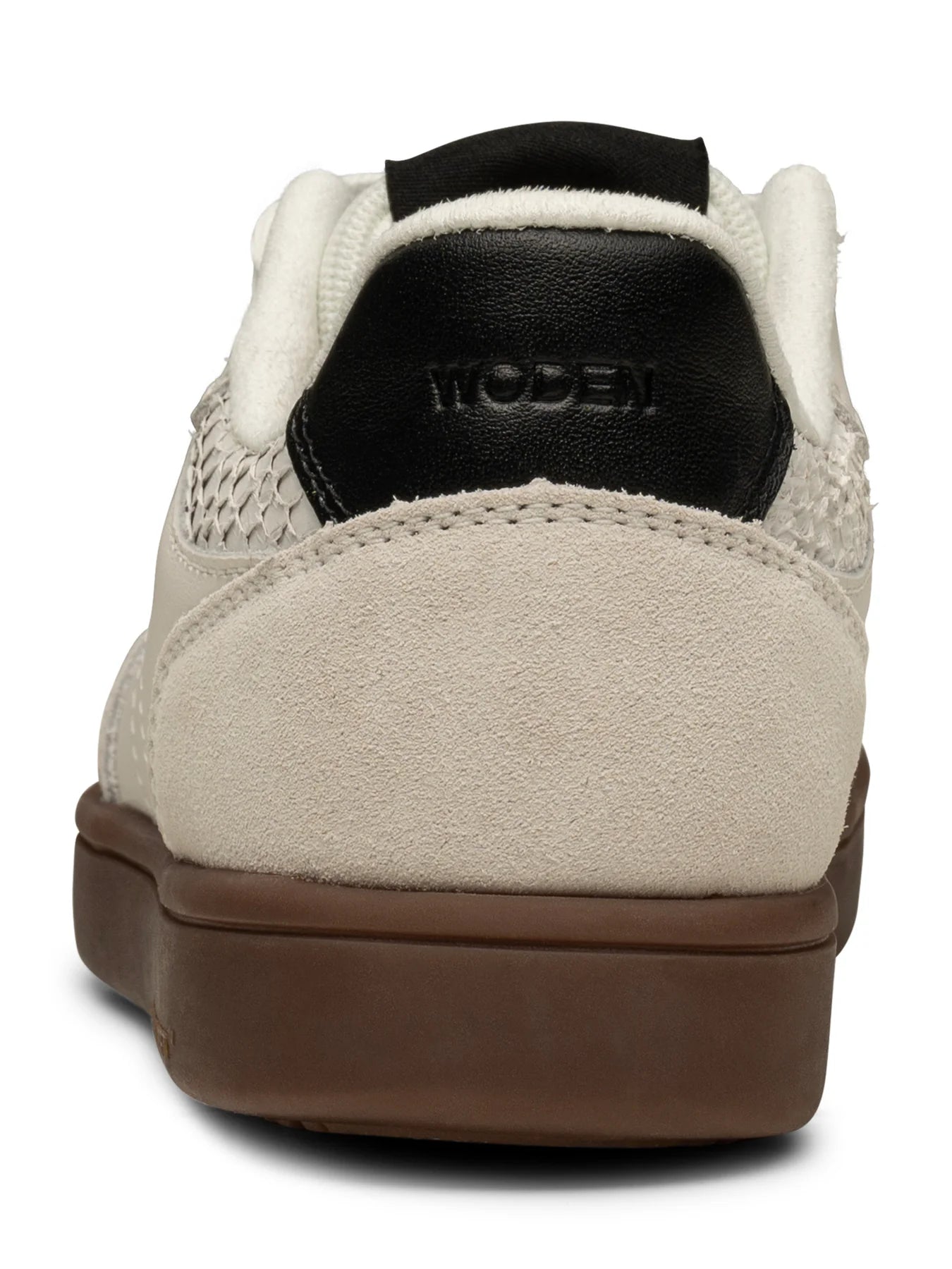 Woden Bjork Mix Sneaker | Blanc de Blanc Black