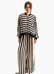 Blacklist Cora Bomber Jacket | Stripe