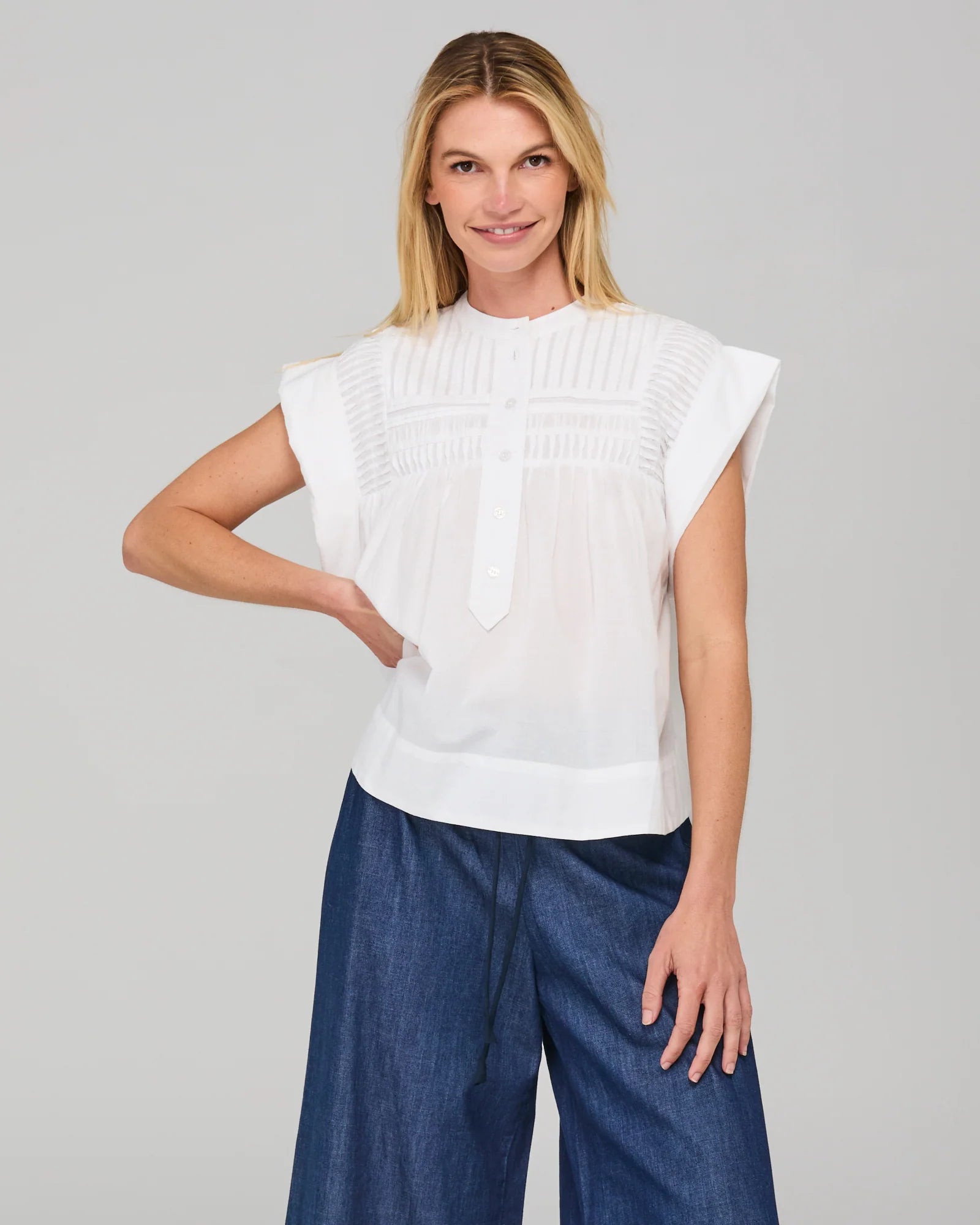 Boom Shankar Danika Top | White