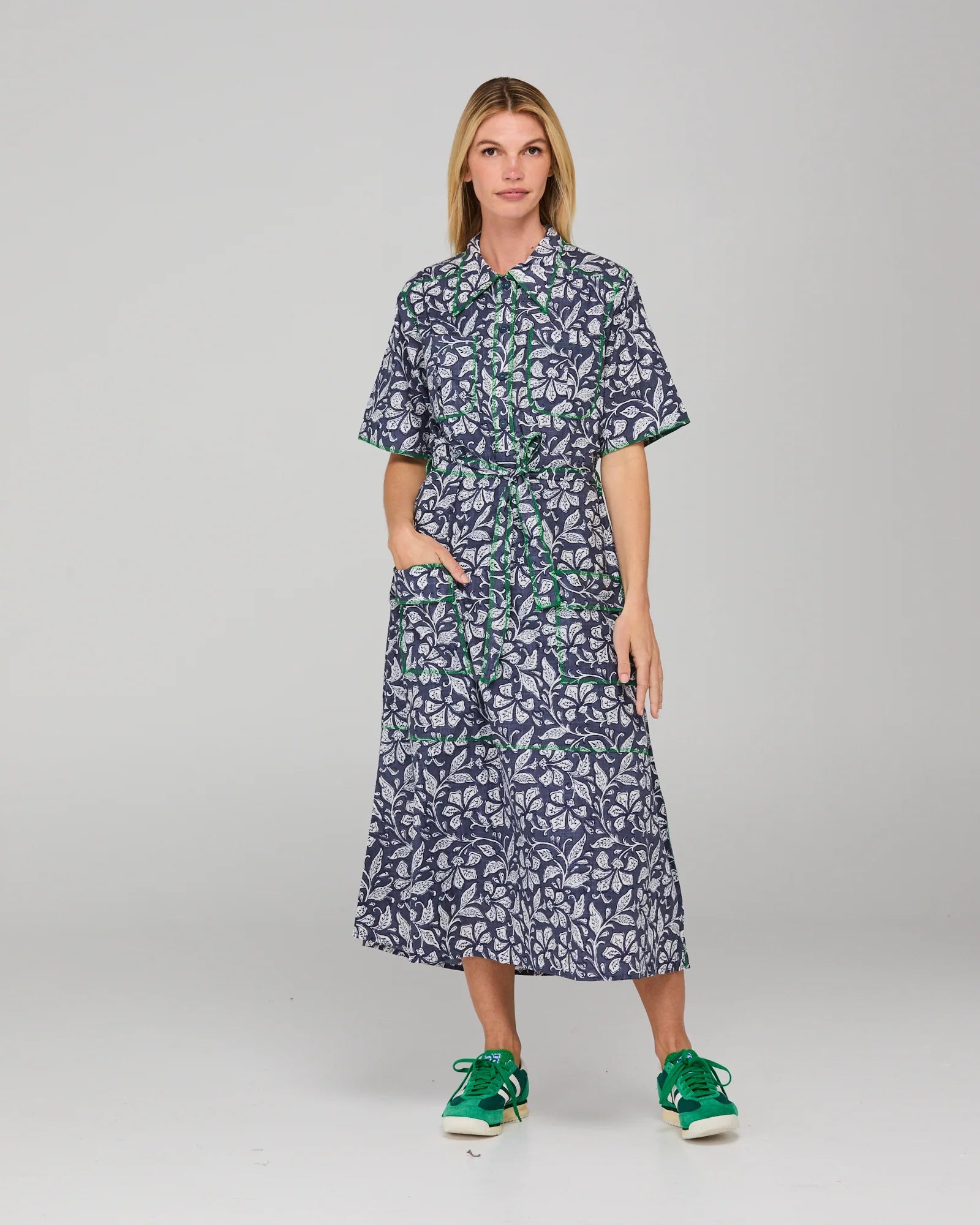 Boom Shankar Rishi Dress | Tzumi Navy