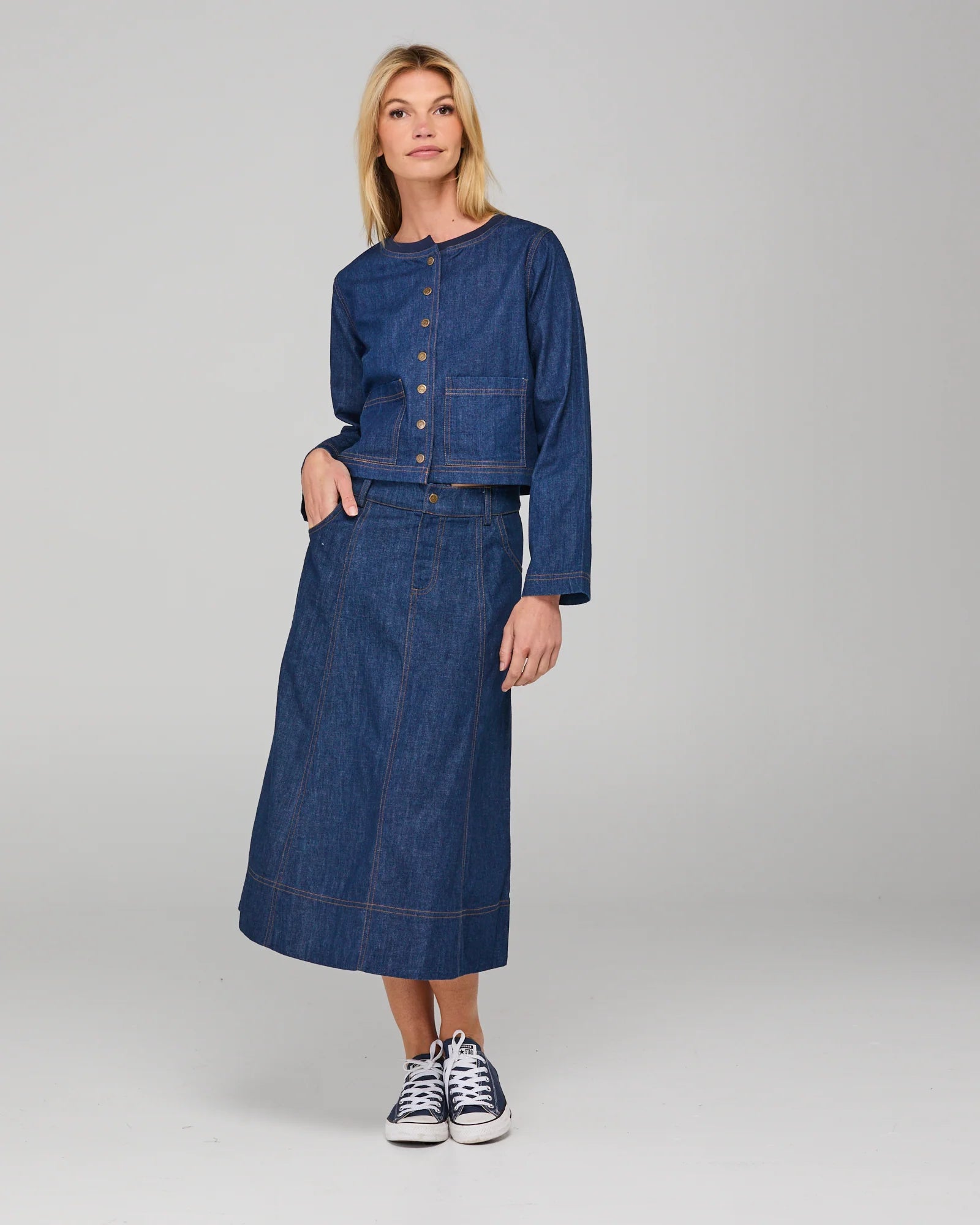 Boom Shankar Fumiko Jacket | Dark Denim